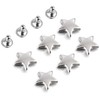 100 Sets 12MM Silver Star Rivets for Leather Star Rivet