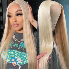 dorbess 613 Blonde Wig Human Hair 30 Inch 13x6 HD Lace Front Wig Straight Human Hair Wigs For Women Transparent Lace Frontal Wigs Pre Plucked With Baby Hair