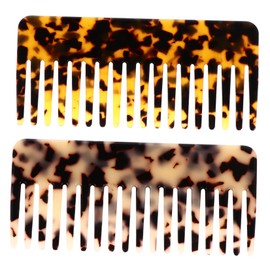 IWOWHERO 2pcs Hair Detanglers Comb Wide Tooth Detangler Brush for Long Thick Hair