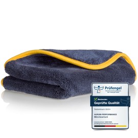 Aurum-Performance microfibre cloths for professional car care thanks to 1200 GSM and 50 x 40 cm – perfect microfibre cloth as a dry cloth and polishing cloth with high absorption power and absorption capacity.