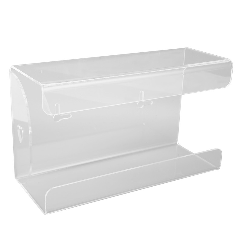 Glove Box Holder Dispenser Wall Mounted Tissue Holder Clear with