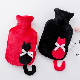Fancy Pumpkin Hot Water Bottle With Cover Hot & Cold Relief Red Cat 500 ML