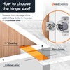 DecoBasics Kitchen Cabinet Hinges - 3/4 Inch (Pack of 10)
