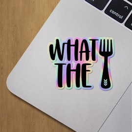 Holographic Decal Stickers of Fork Premium Waterproof Vinyl Decal Stickers for Laptop Phone Accessory Helmet Car Window Mug Tuber Cup Door Wall Decoration ANDVER3d4184aHO