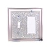 Classy Bling Rhinestone Wall Plate Cover (Toggle Rocker)