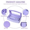 Nail Tool Sterilizer Box, ANGNAY Plastic Sterilization Tray for Nail