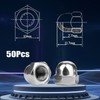 Pack of 50 Acorn Nuts M6 Stainless Steel Cap Nuts
