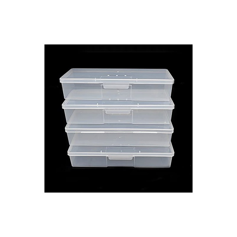 Lokyango - Caja de herramientas de manicura transparente, caja de