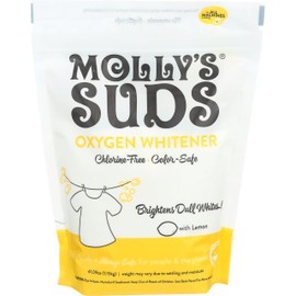 Molly's Suds Starter Pack | Includes 70 Load Natural Laundry Powder, 1 Package of Wool Dryer Balls & 1 Oxygen Whitener