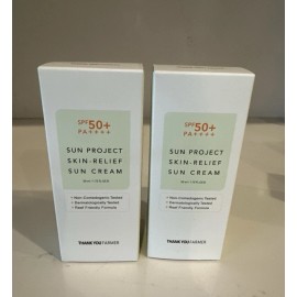 Thankyou 2 X THANKYOU FARMER Sun Project Relief Sun Cream SPF50+ (50ml) 1.75 Oz.