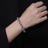 ULLMYYL Unisex Stainless Titanium Steel Chain Bracelet for Men Women