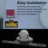 DUNTUO LED License Plate Light [+Bracket Mount] Number plate lamp