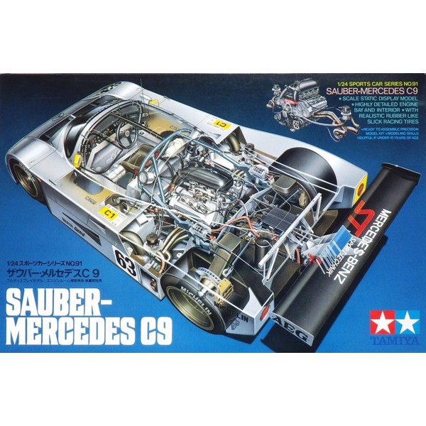 タミヤ 1/24 スポーツカーシリーズ No.91 ザウバー・メルセデス C9 プラモデル 24091