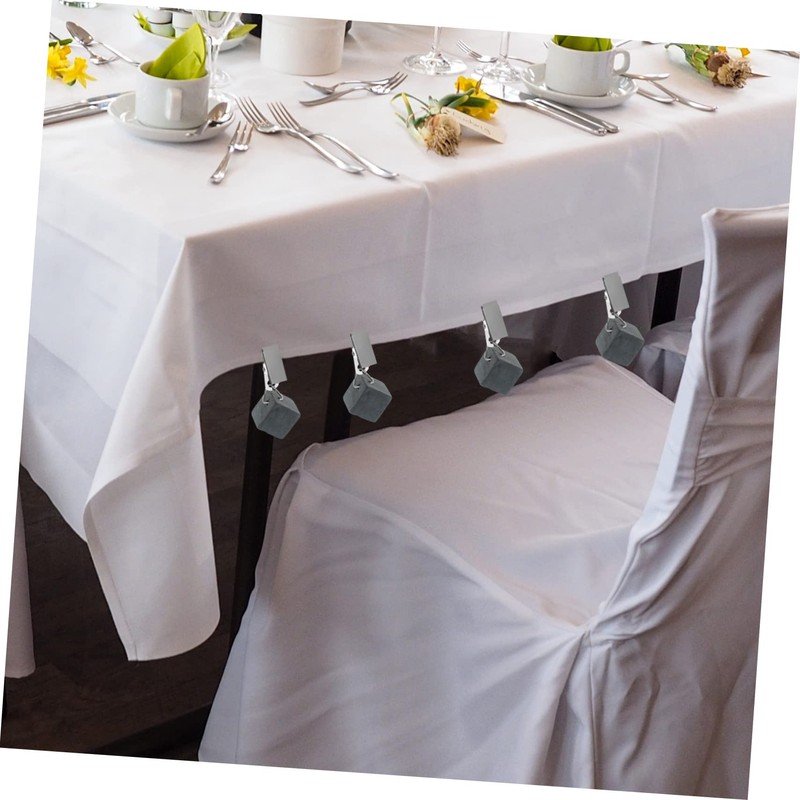 GRIRIW 4pcs Tablecloth Weights Clips Outdoor Table Cover Hangers for
