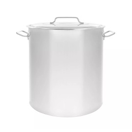 CONCORD Stainless Steel Stockpot Brew Kettle w/ Lid. Heavy Cookware Beer Hops - 80 QT