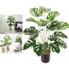 WX 75cm Monstera18hojas Planta Artificial Decoracion Con Maceta