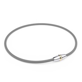 FUANNA Magnetic Necklace, 0 Type Necklace, Magnetic Titanium Necklace Design, Stylish, Popular, Sports, Business, Unisex, Static Removal, Necklace, Stainless Steel