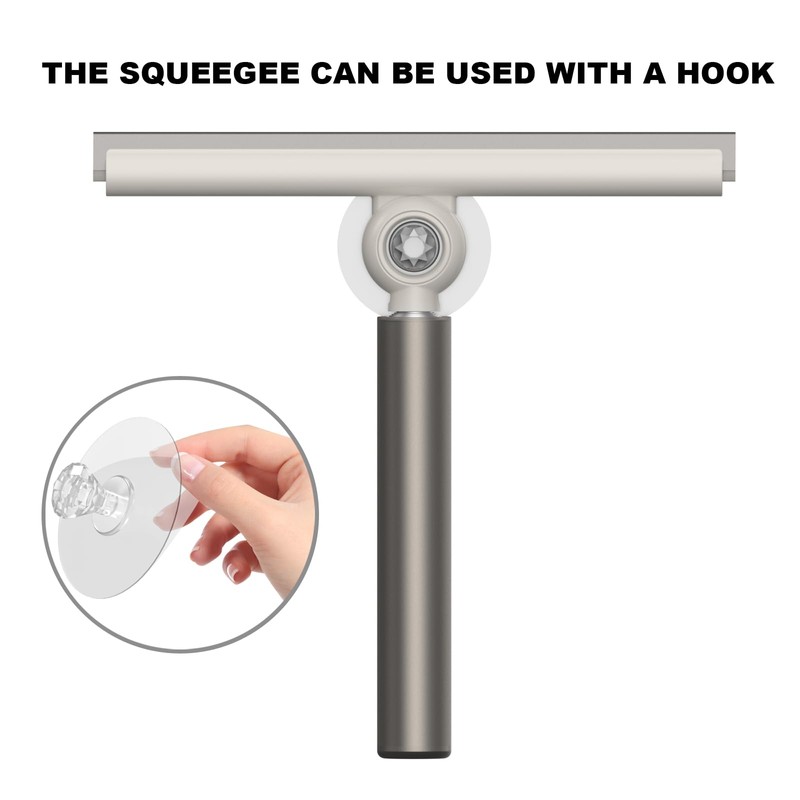 EHOMGUI Extendable Shower Squeegee for Glass Doors, Shower Squeegee with