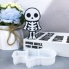 Duawenki Human Skeleton Shape Car Freshie Silicone Mold for Making
