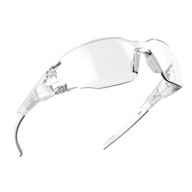 DILANCO Clear Safety Glasses Goggles, Adjustable Frames and Scratch-Resistant with No-Slip Grips Safety Glasses for Women Men