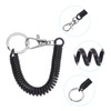 PATIKIL Retractable Coil Springs Keychain, 5 Pack Anti-lost Key Chain