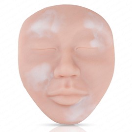 Vitiligo Camouflage Practice Pad, Silicone Realistic Practice Skin for Leukodermia - Leucoderma Concealing Tattoo Training (Beige)