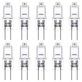 EvaStary EvaStary G4 Halogenbirnen, 20W 12V Kapselbirne, Dimmbar, 300LM, Warmwei? 2800K Abstrahlwinkel 360 Kapselbirne zum Birnenwechsel (10 Stck)