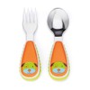 Skip Hop Toddler Utensils, Fork and Spoon Set, Monkey
