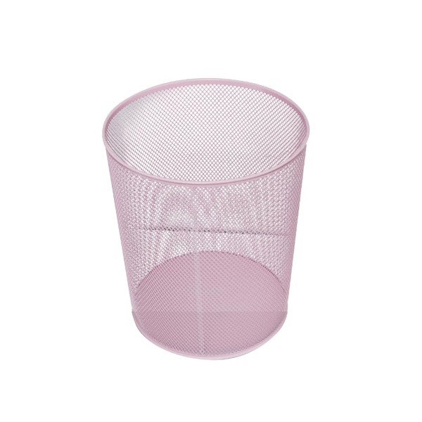 Need Tam Delikli Metal Fileli Toz Pembe Çöp Kovası -