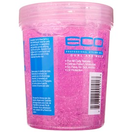 Eco Style Ecoco Eco Style Hair Gel - Curl And Wave - Anti-Itch, Alcohol-Free Formula - Perfect Hold For Angled Or Tapered Sides - Ideal For Wavy Hair - No Flakes - Not Animal Tested - Moisturizes - 32 Oz