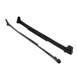 IKON MOTORSPORTS, Side Skirts Compatible with 2012-2015 9th Gen Honda Civic 4-Door Sedan, 2PCS Side Skirts Extension Rocker Panels BC Style Polyurethane PU, 2013 2014
