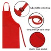 TOPTIE Cotton Canvas Kids Apron, Cooking Aprons and Chef Hat