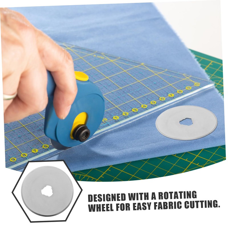 Hohopeti 5pcs Rotary Cutter Replacement Blades Sharp Rolling Blades for