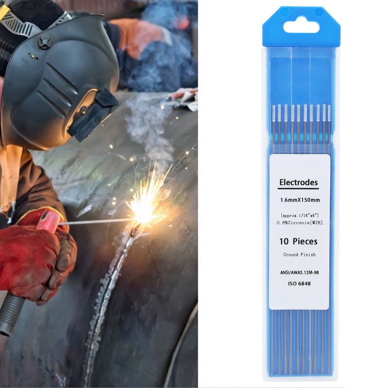10pcs Tungsten Electrode Rod WZ8 Argon Arc White Tip Welding