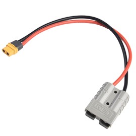 Anderson Plug to XT60 Adapter to Solar Panel Connector 50A 600V 12AWG 30cm