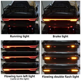 TCT-MOTORPARTS LED King Pack Trunk LED Brake Turn Tail Lights Fit For Harley Tour Pak Touring Road King Glide Street Electra Glide 2014-2025