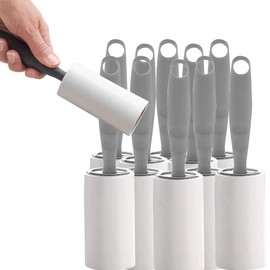 AJbells Household Roller Sticky Hair Device Tearable Clothes Cleaning Dip Brush Sticky Duster Sticky Paper Duster Tearable Extra Sticky Lint Rollers for Pet Hair,Clothes, Furniture,Pack of 1/5/10 (10)