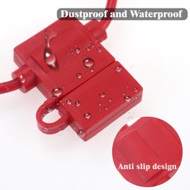 JIAKUPA 2 Pcs 12V ATC Fuse Holder with 10A Fuse, 14 Gauge Tinned Copper Wire for Car, Truck, Automotive, Marine, Industrial, and RV