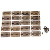 dophee 20 Pack Antique Bronze Vingage Hinges, Mini Retro Hinges