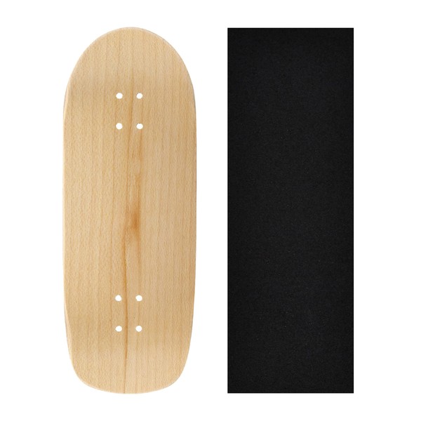 Teak Tuning Premium Wooden Fingerboard Deck, Poolparty Cruiser Shape - 33.5mm x 94mm - Pre-Drilled Holes - Includes Prolific Foam Tape