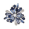 Clearine Stunning Multi Teardrop Round Austrian Crystal Rhinestone Cluster Brooch