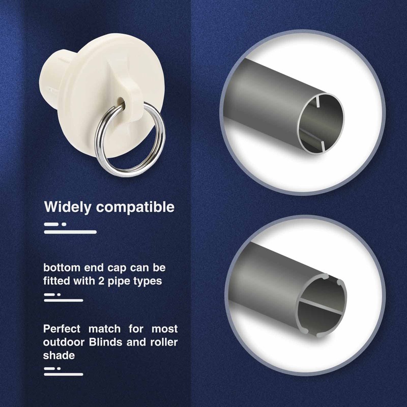 IVYSUN Shade Replacement Parts,Compatible with Coolaroo Exterior Roller Shade(Sand,3 Set)