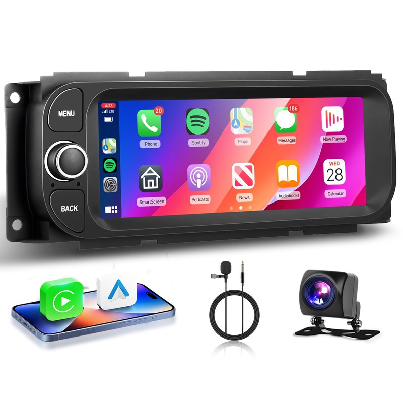 2+64G for Dodge Ram 1500/2500/3500 Radio 2002-2006,for Jeep Grand Cherokee