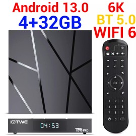 IOTWE Smart Android 13 TV Box 4 GB 128 GB 6K 8K HD 5G WiFi Bluetooth Stream Player NEW - 4 GB+32 GB-Android13 6K