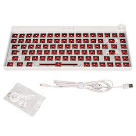 Mechanical Keyboard Kit 84 Key DIY RGB Lighting Hot Swap Wireless 2.4G BT 3.0 5.0 Type C Wired Custom Keyboard for Win White