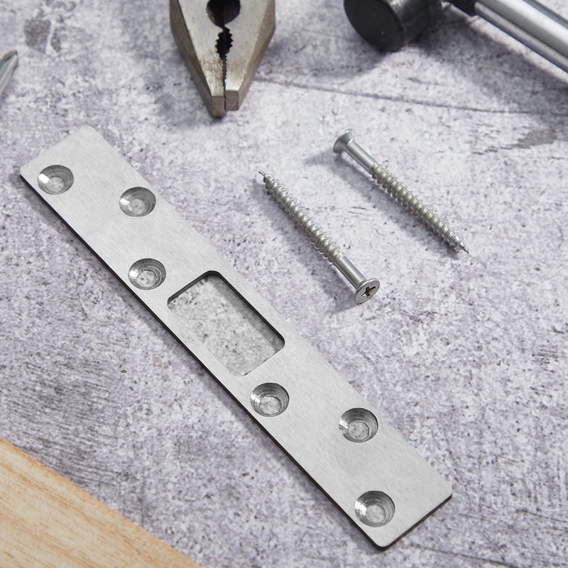 4 Pcs 6 Inch Door Strike Plate Security Latch Strike