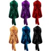 Tatuo 6 Gorros Durag de Terciopelo con Cola Larga y