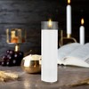 Mega Candles 1 pc Unscented White 7 Day Glass Container