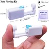 SLVIEKAE Nose Piercing Kit, Self Nose Piercing Gun Nose Piercing