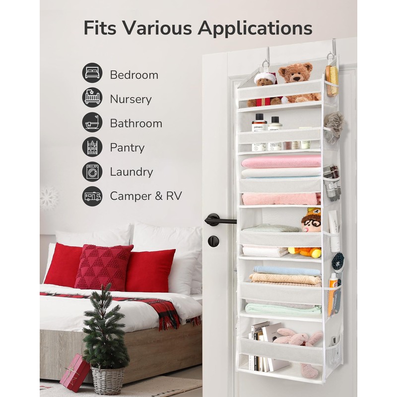 ULG Over The Door Organizer with 6 Large Pockets 12